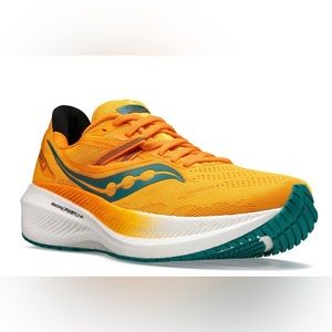 Saucony Triumph 20, Size 9, Color Gold and Palm Green